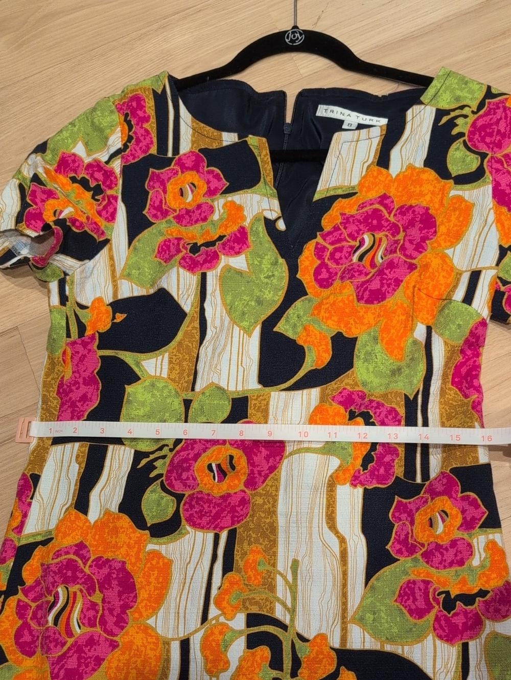 Trina Turk Navy Floral Mini Dress - Picture 7 of 8